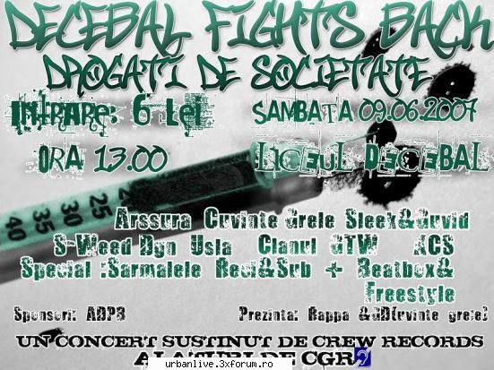 tip: 9 iunie 2007 la ora crew rec & liceul intrare: 6 fights de antidrog la liceul 13 ...in curtea